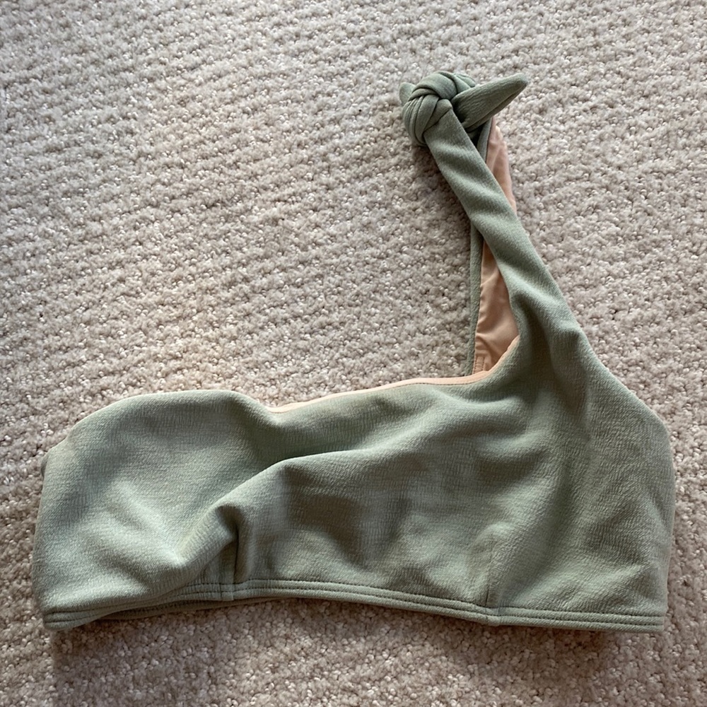 MINKPINK one should green bikini top size S